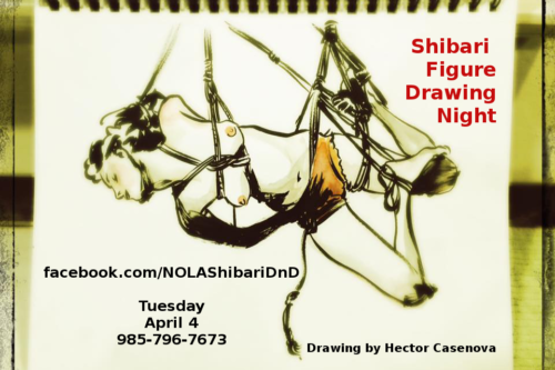Figure Drawing - Shibari DnD Fliers over the years